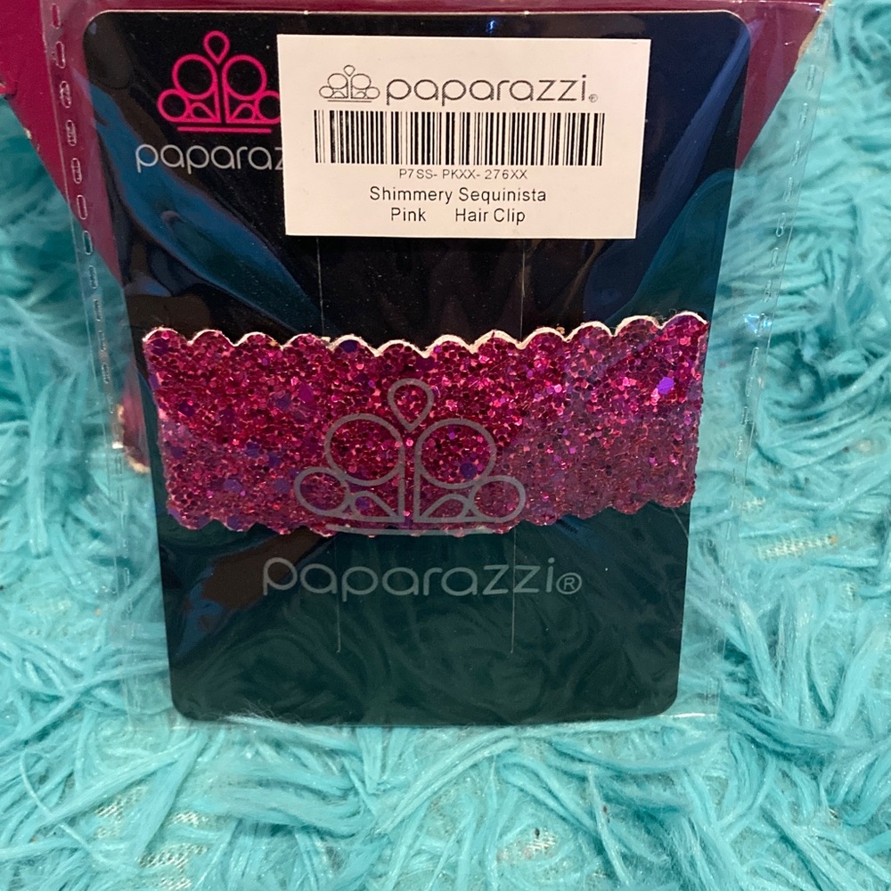 Paparazzi Shimmery Pink Hair Clip